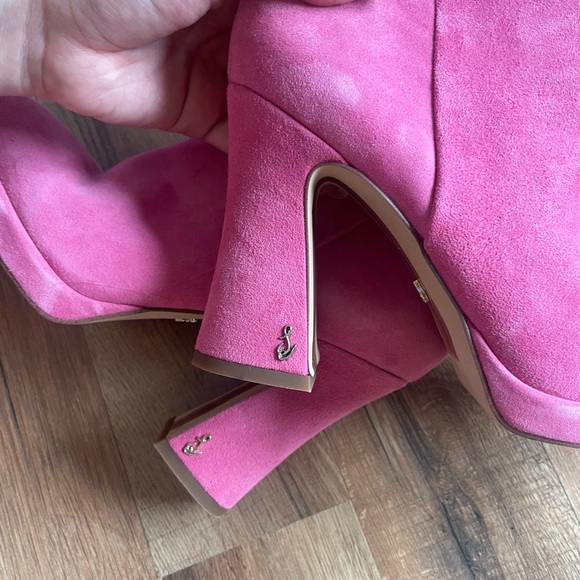 Sam Edelman Jaye Pink Platform Boot - Picture 5 of 6